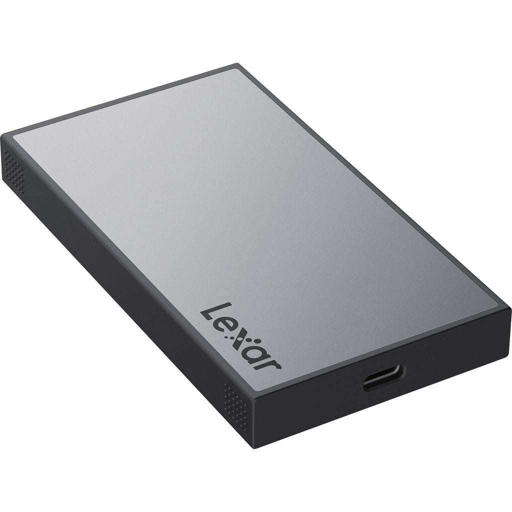 Lexar Workflow SD and microSD UHS-II card reader showing ports and compact design for fast data transfer.