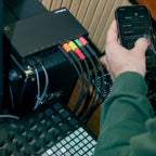 Elektron Outbox 8 being configured from the Outbox 8 Web App on a phone