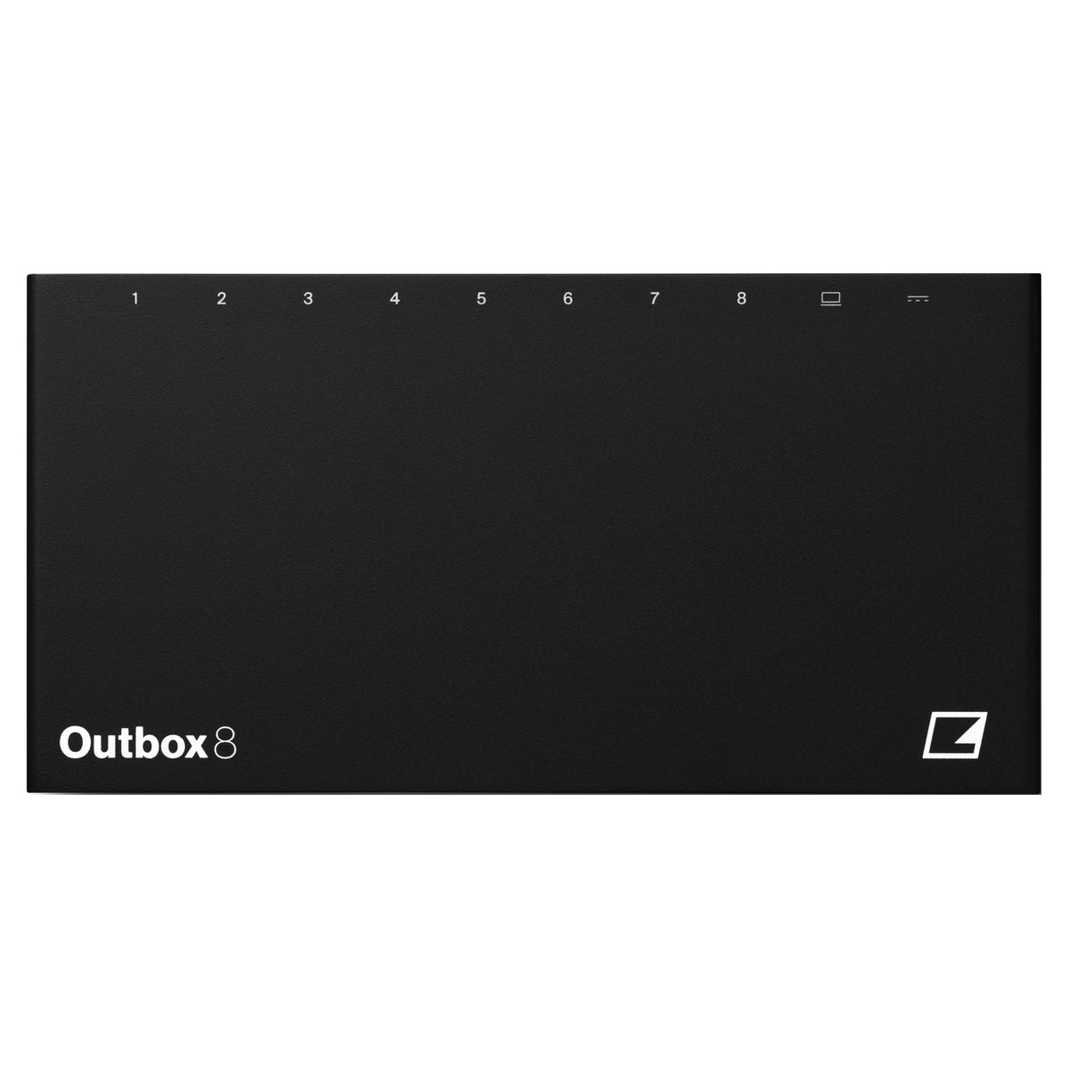 Elektron Outbox 8, top view with numbered output labels