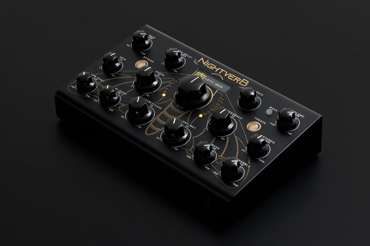 Erica Synths Nightverb Eurorack effects module, black.