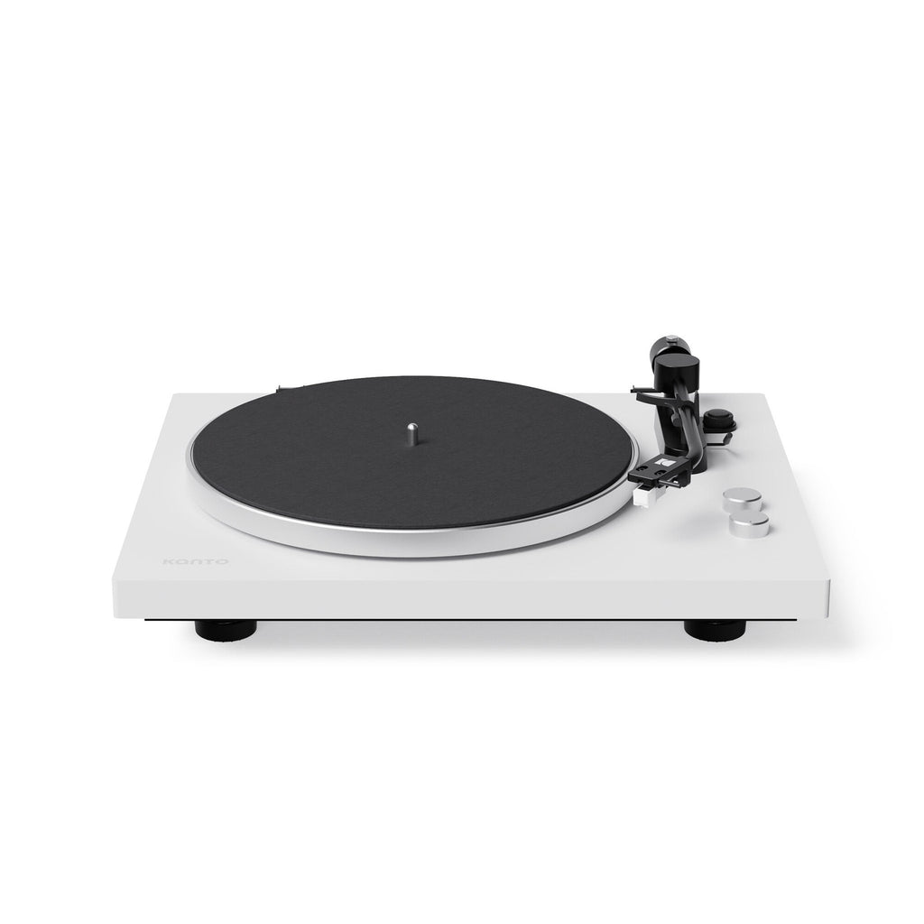 Kanto Audio OBI3 Gen 2 turntable, White, front view