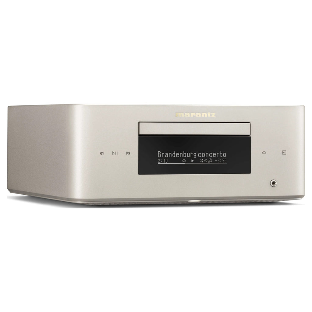 Marantz MCR 60n DAB, Marantz Champagne Gold, angled view from the right