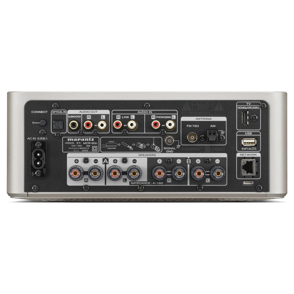 Marantz MCR 60n DAB, Marantz Champagne Gold, rear panel connections