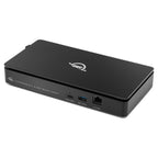 OWC Thunderbolt 5 Dual 10GbE Network Dock, front left three-quarter view