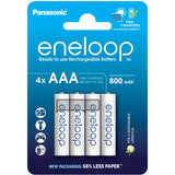 Panasonic Eneloop AAA Batteries (800 mAh) (4 pcs.)