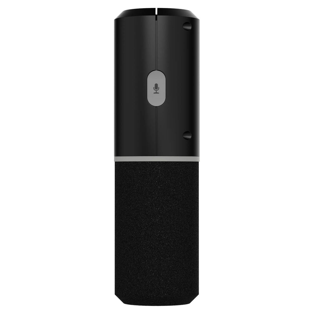 Shure MV6 Gen 2 Black, top view with tap-to-mute button