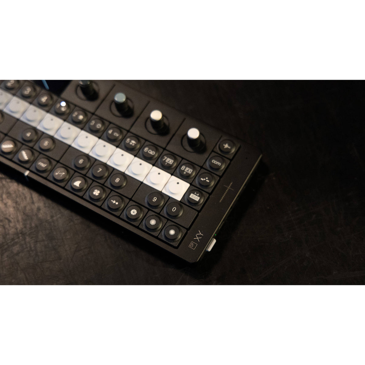 Teenage Engineering OP-XY synthesizer, angled view