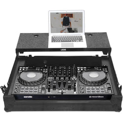 UDG Ultimate Flight Case Pioneer DDJ-FLX10 Black Plus DJ flight case, front view