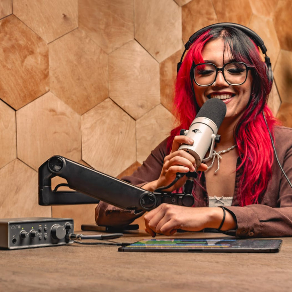 Universal Audio Volt 1 Gen 2, podcast recording setup