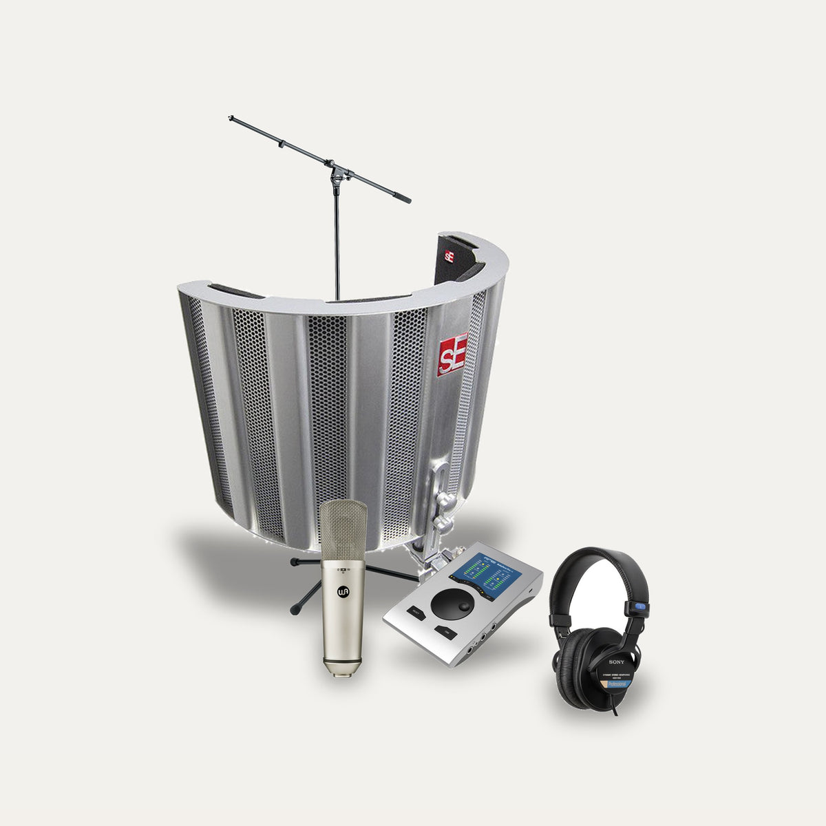 Warm Audio WA-87 R2 + RME Babyface Pro FS + sE Reflexion Filter SPACE Vocal Set – Microphone Finish Nickel