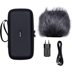 Zoom APH-5s digital recorder with compact design and multiple recording controls, ideal for professional audio recording.